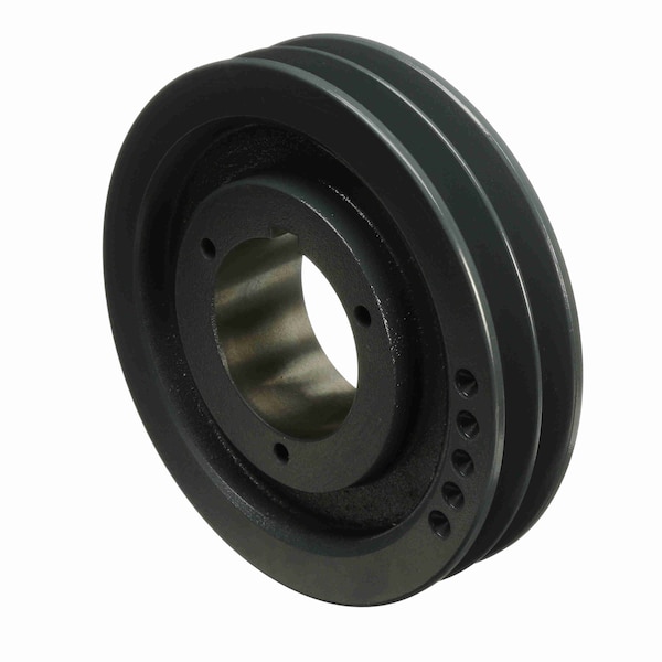 2 Groove Cast Iron Bushed Bore Multiple Sheave, 2Q5V75